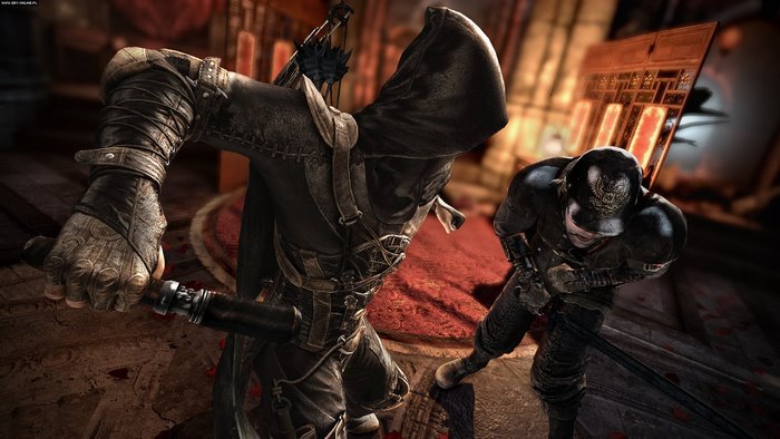 Garrett from Thief in combat
