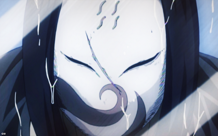 Haku from Naruto wearing a mask