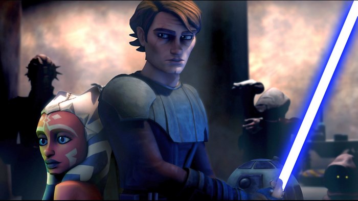 Anakin Skywalker and Ahsoka Tano from Star Wars: The Clone Wars