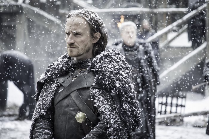 Dolorous Edd from Game of Thrones in Snow
