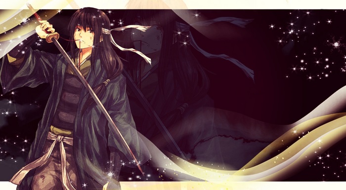 Kotaro Katsura with sword