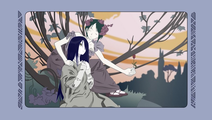 Kiri Komori holding a rose