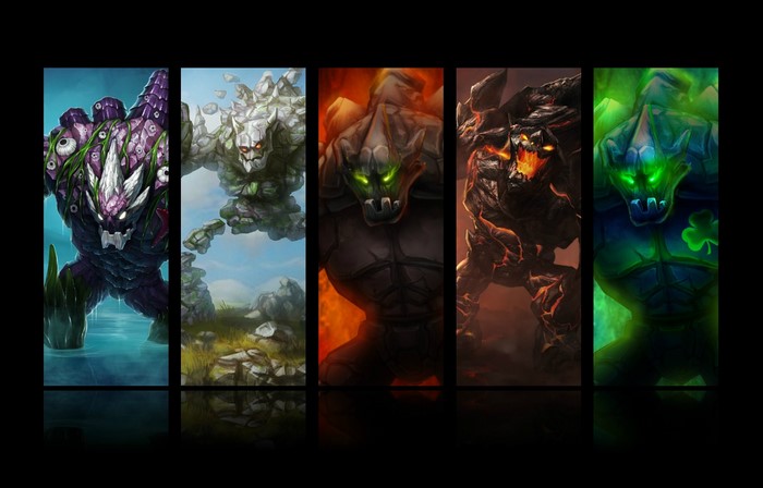 Malphite skins from League of Legends