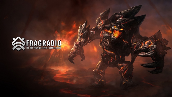 Malphite from League of Legends with FragRadio logo