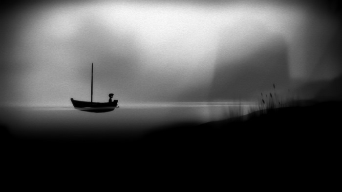 Boy in a boat in Limbo