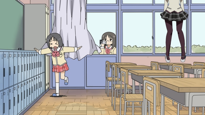 Nano Shinonome in a classroom