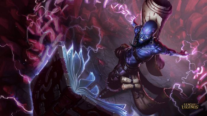 Ryze from League of Legends casting a spell