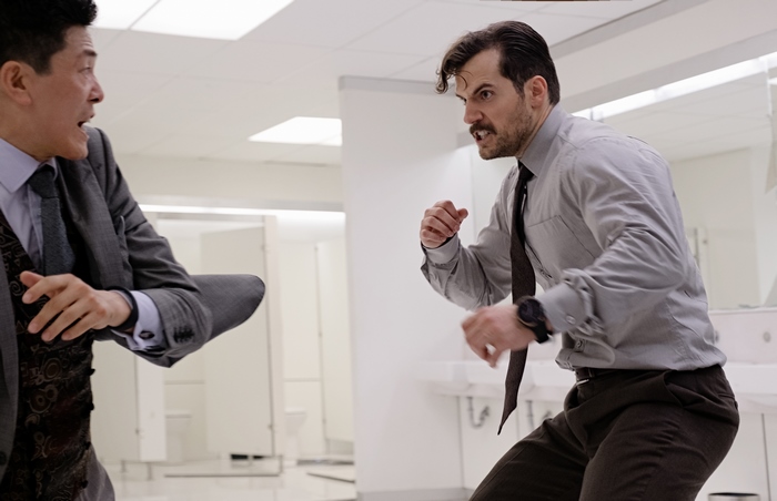 August Walker fighting in a bathroom