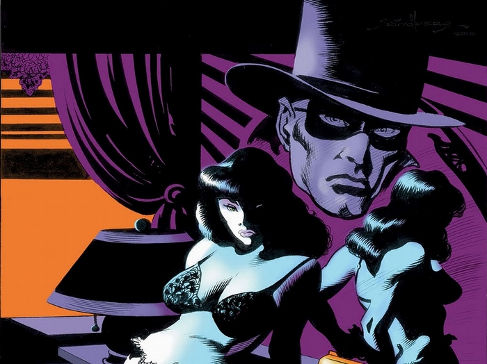 The Phantom and two women