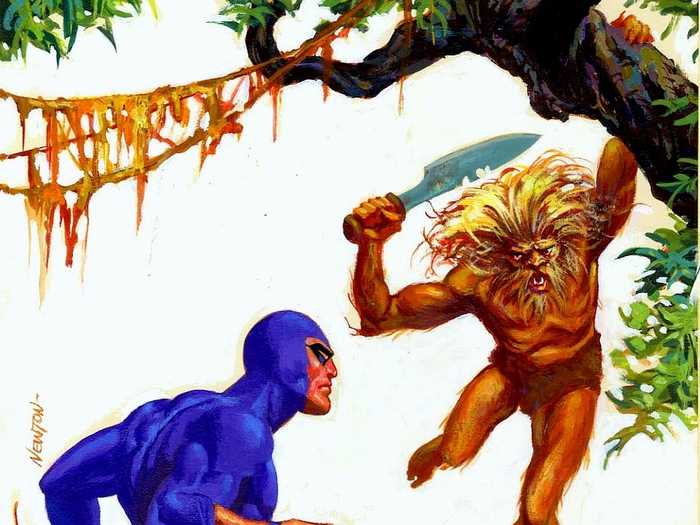 The Phantom fighting a creature
