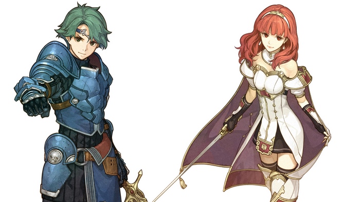 Alm and Celica from Fire Emblem