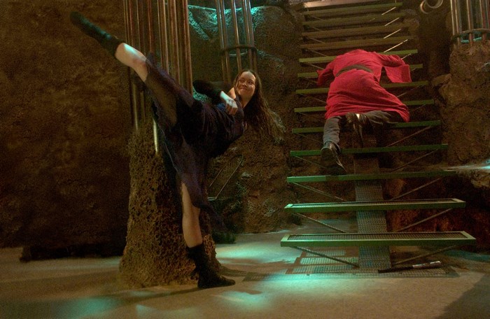 River Tam from Firefly performing a high kick