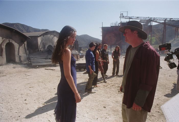 River Tam on a film set
