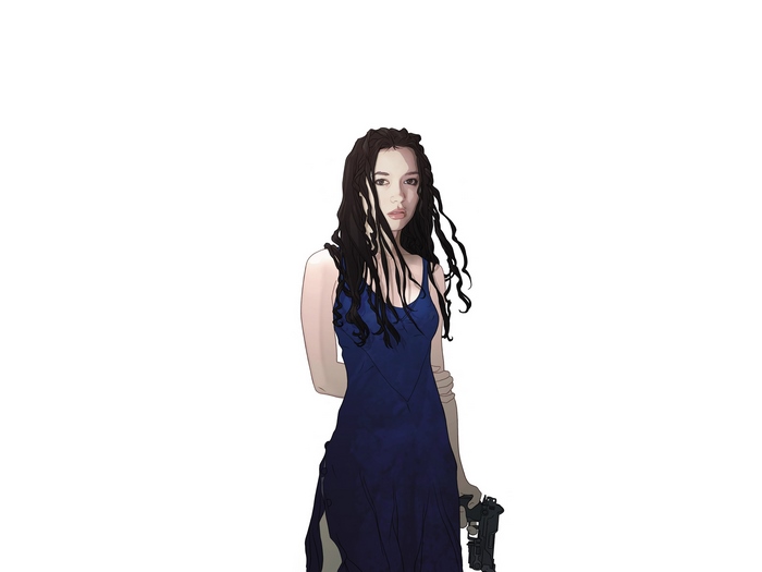 River Tam holding a gun