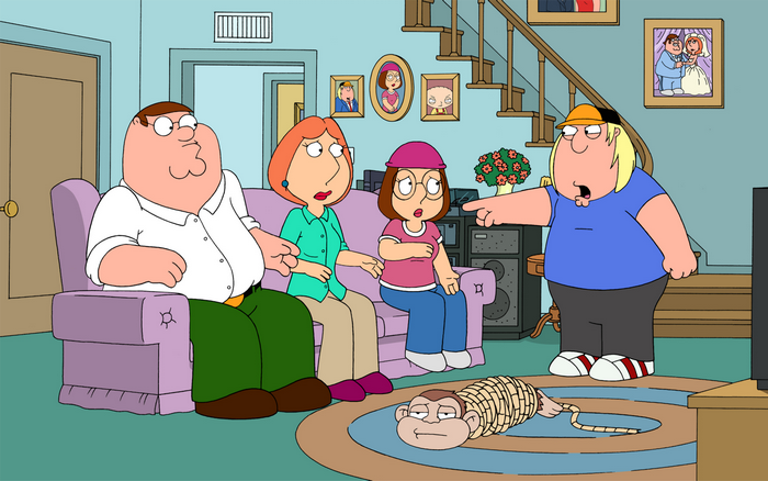 Family Guy: Peter, Lois, Meg, and Chris Griffin