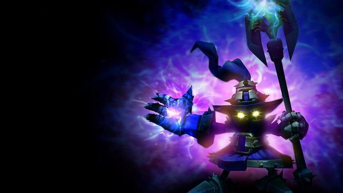 Veigar from League of Legends casting magic