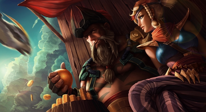 Gangplank and Miss Fortune from League of Legends