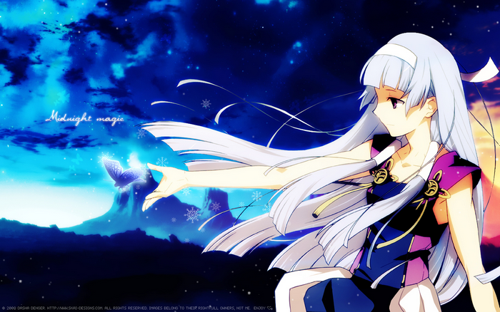 Nagi from Kannagi with a butterfly