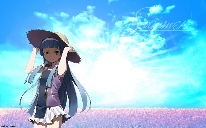 Nagi from Kannagi in a summer field