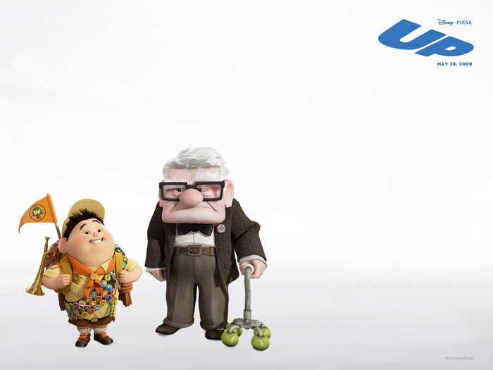 Carl Fredricksen and Russell from Up