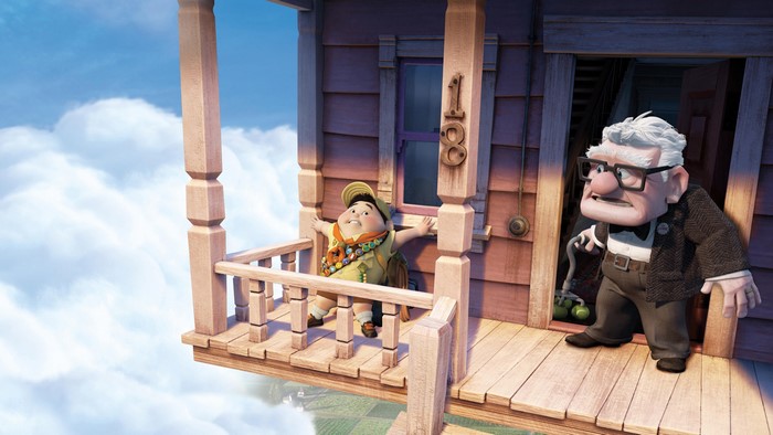 Carl Fredricksen and Russell from Up