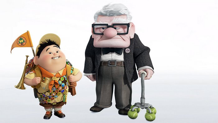 Russell and Carl Fredricksen from Up