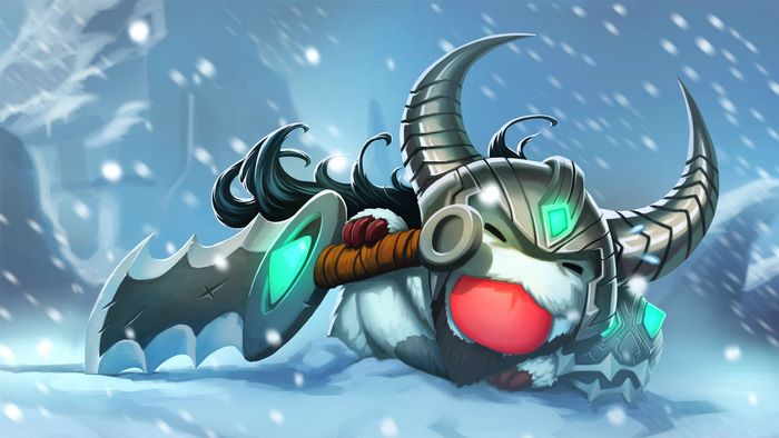 Tryndamere from League of Legends in snow