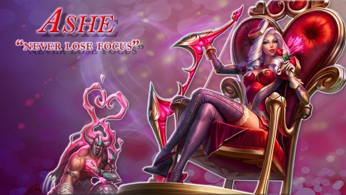 Ashe and Tryndamere from League of Legends
