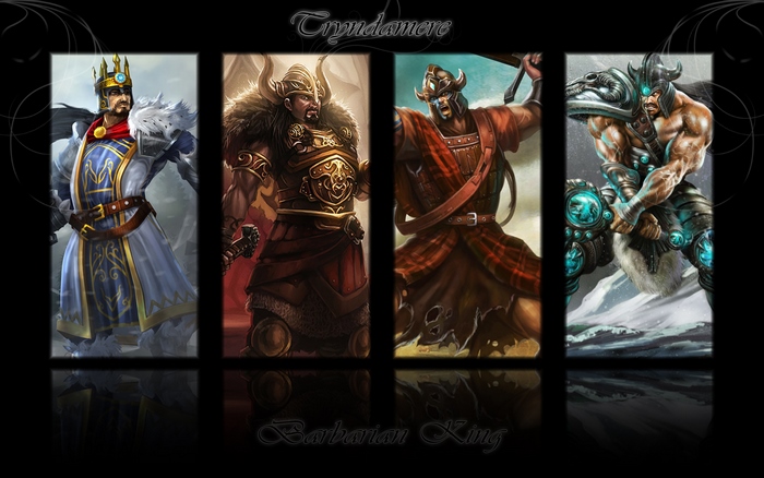 Tryndamere and Barbarian King characters