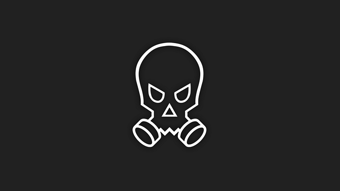 Skull with gas mask icon from Rainbow Six Siege