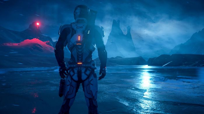 Scott Ryder on an alien planet