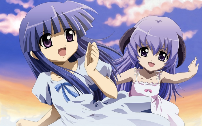 Furude Rika and Bernkastel from Higurashi