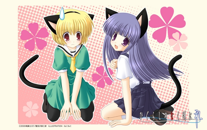 Furude Rika and Friend from Higurashi When They Cry