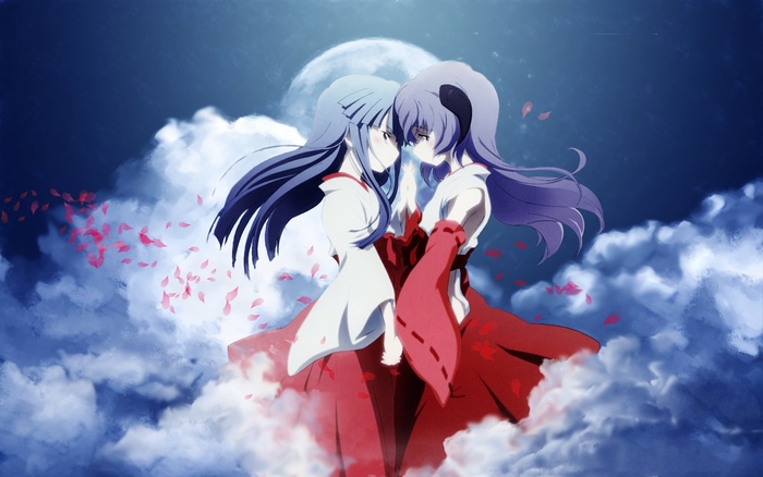 Furude Rika in the Clouds