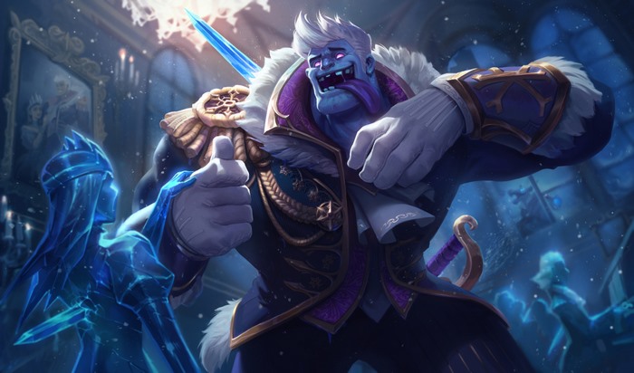 Dr. Mundo from League of Legends giving a thumbs up