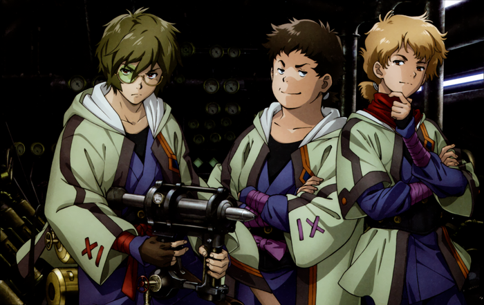 Ikoma and companions from Kabaneri of the Iron Fortress