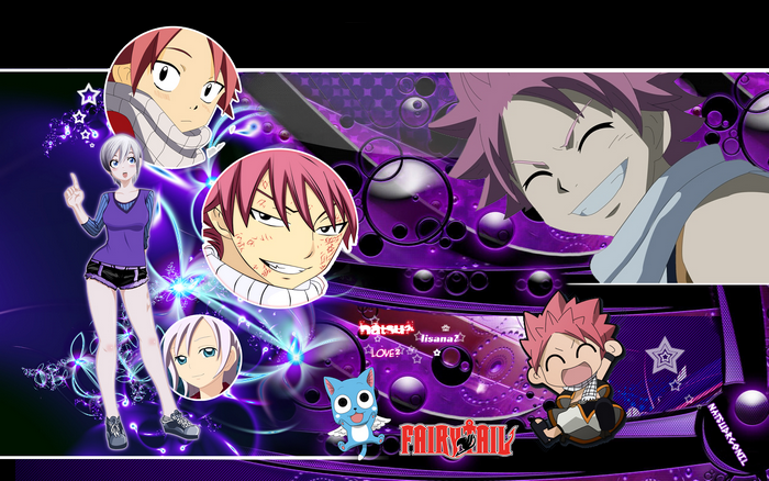 Lisanna Strauss and Natsu Dragneel from Fairy Tail
