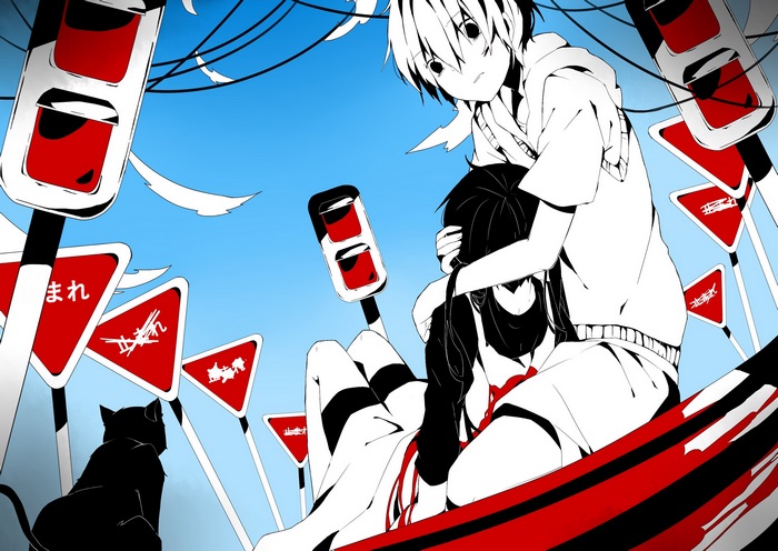Hibiya Amamiya and Kagerou Project characters