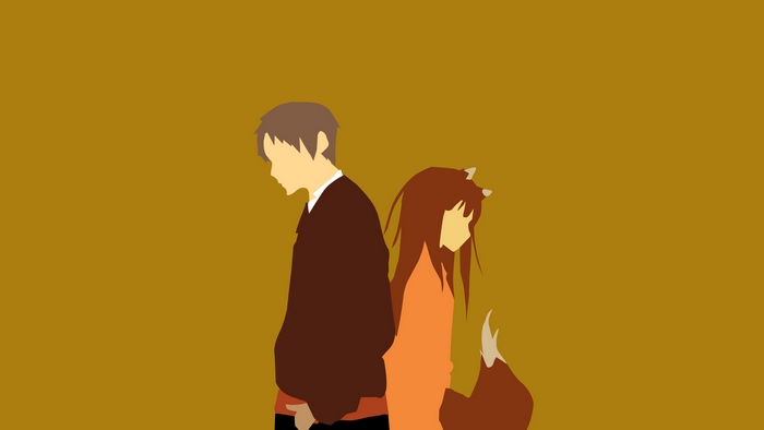 Kraft Lawrence and Holo from Spice and Wolf