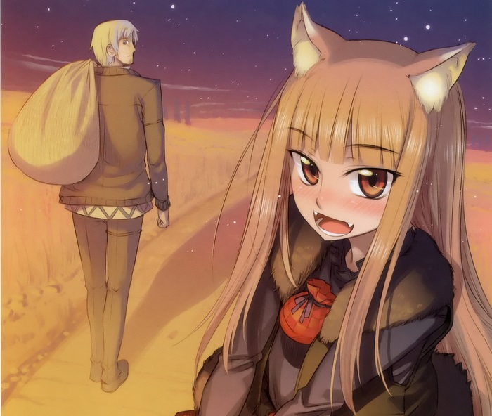 Holo and Kraft Lawrence from Spice and Wolf