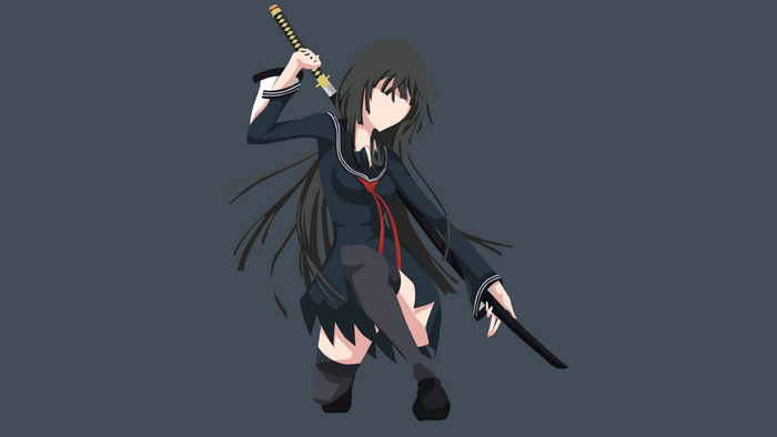 Kisara Tendo with swords