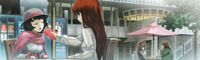 Kurisu Makise and Itaru Hashida from Steins;Gate