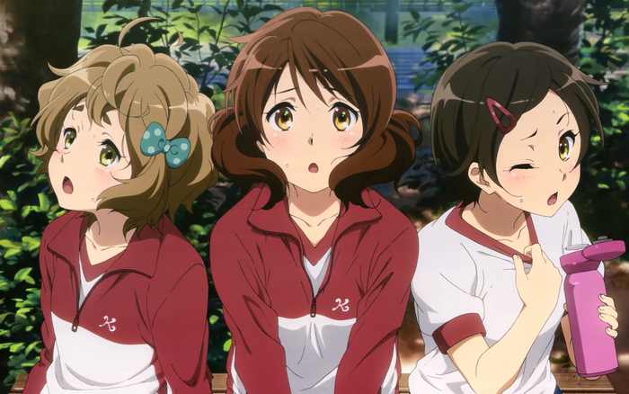 Hazuki Katou and friends in sports uniforms