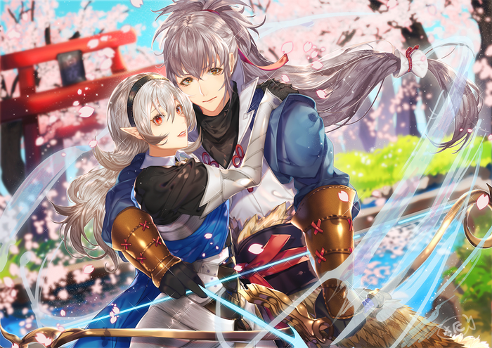 Takumi and Corrin from Fire Emblem