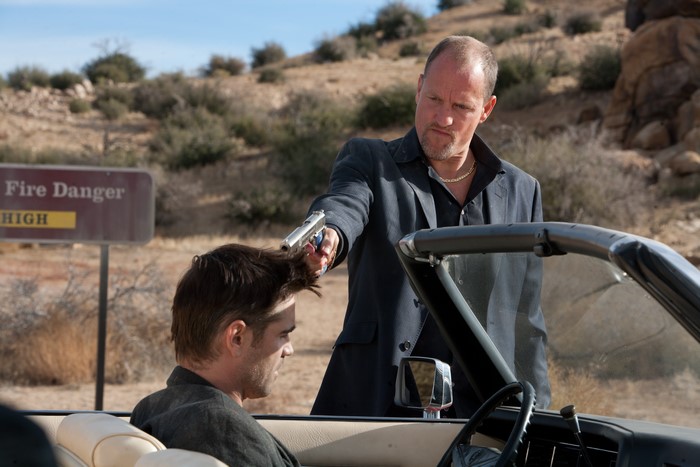 Marty from Seven Psychopaths with a gun