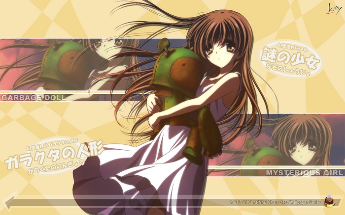Girl with Garbage Doll from CLANNAD