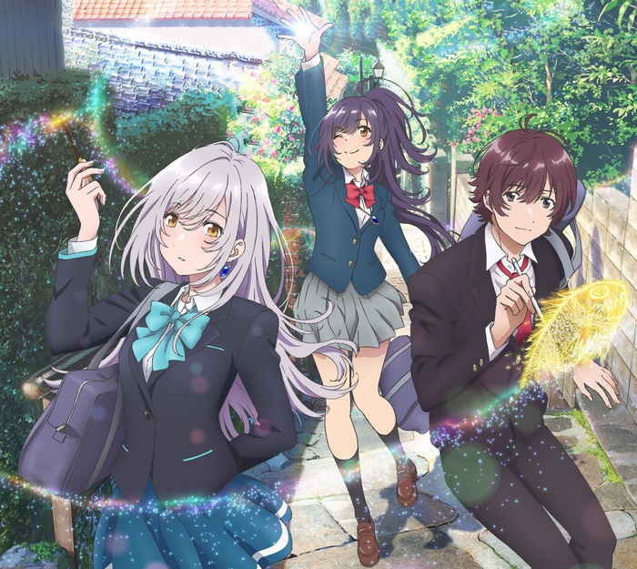 Hitomi Tsukishiro and friends with magic