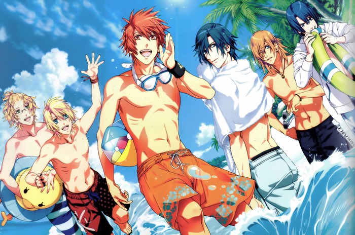 Ittoki Otoya and friends at the beach