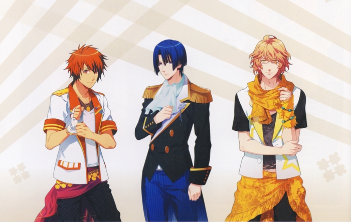 Ittoki Otoya and two other male characters