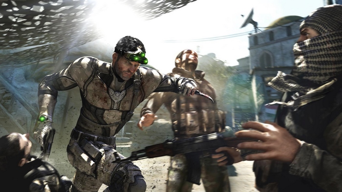 Sam Fisher in combat